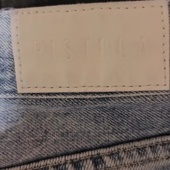 Pistola LA "Bobbie" Wide Leg Ankle Distressed  Womens Jeans Size 30 - Picture 7 of 8
